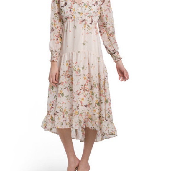 Taylor floral boarder midi dress - Picture 6 of 8